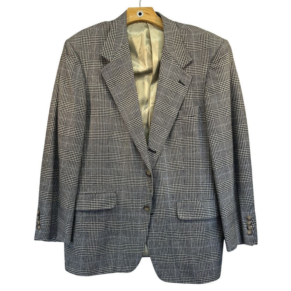 Harold‎ Powell Plaid Tweed Mens Blazer 41R